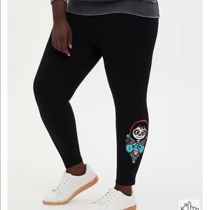 Torrid DISNEY COCO GUITAR BLACK CROP LEGGING